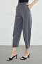 Elastic Waist Ribbed Stitched Shalwar Trousers - 7