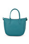 Green Faux Leather Textured Crossbody Bag - 4