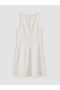Xside Crew Neck Linen Blend Mini Dress - 6