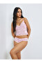Floral Lace Cami Top and Thong Brief Set