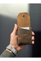 100% Genuine Crazy Cowhide Leather Framed Minimalist Wallet Money Portfolio Quality Card Holder Wallet - 5