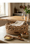 Natural Jute Rope Handmade Basket Decor Organizer 25X8 - 2