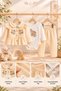 Baby Girl 3-Piece Set Floral Embroidered Bodysuit Seasonal Top and Bottom Set 0 3 6 9 12 Months - 3