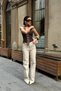 Women's High Waist Wide Leg Denim Jean Pants - 4