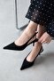 Marcela Women's Heeled Suede Shoes Black