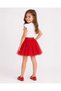 Girl's Red Tutu Skirt with Elastic Waist Party Birthday Skirt (2/3/4/5/6/7 Years) - 2