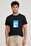 Gulliver Black Cotton Printed T-Shirt