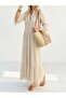 Linen Dress with Tassel Details - 6