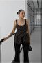 Stitched Detail Sides Short Flared Hem Fabric Premium Series Equivalent Pinterest Design Strap Square Neck Polka Dot Bustier Blouse Body - 5
