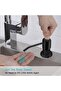 Matte Stainless Built-In Liquid Soap Dispenser Pump Countertop Sink Soap Dispenser Head with Extension Hose Black - 3