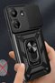 Ilkeshop New Redmi 13C Case Pars Silicone with Lens Ring (152404) - Red - 2