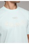 Comfort Fit Round Neck Plain Men's Turquoise Short Sleeve T-Shirt - 4