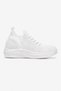 Tied Striped Knitwear Women's Sports Shoes White - 2