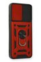 Ilkeshop New Galaxy A03S Case Pars Silicone with Lens Ring (222240) - Red - 2