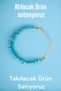 Turquoise Thin Broken Stone Bracelet Real Natural Stone Brass Plated Certified Bracelet with Extension Chain - 2