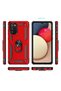 Ilkeshop New Galaxy A03S Case Sofia Ring Silicone Cover (94210) - Red - 3