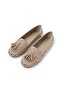 Hazel Beige Color Tasseled Women's Loafer - 7