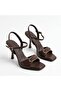 Vollex Accessory Skin Material Women's Single Strap Heeled Shoes - 2