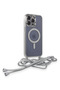 Ilkeshop New iPhone 14 Pro Case Divo Strap Magsafe Cover (133705) - Silver - 2