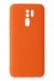 Ilkeshop New Redmi 9 Case Nano Velvet Silicone (142554) - Orange