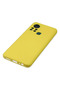 Ilkeshop New İnfinix Hot 11S Case Nano Inside Velvet Silicone (170938) - Yellow - 4