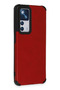 Ilkeshop New Mi 12t Case Loop Leather Silicone (173122) - Red - 2