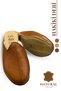 Sermoda Genuine Leather Slippers - Leather Sole Slippers Antep Yemeni Taba - 6