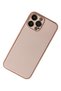 Ilkeshop New iPhone 13 Pro Case Coco Leather Silicone Cover (195943) - Powder - 2
