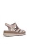 Elit 26Yrhm438 Women's Genuine Leather Orthopedic Flat Sandals Gray - 5