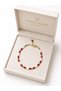 Natural Coral and Stone Gold Detailed Women's Bracelet with Stylish Design and Energy of Luck and Peace - 2