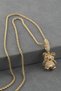 316 L Stainless Steel - Anti-Allergic - Non-Tarnish Vip Design Navy Blue Stone Necklace