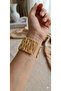 Adjustable Wire Mesh Mesh Wire Cuff Bracelet Gold Color Wire Cuff Bracelet - 2