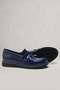 Rakerplus Navy Blue Patent Leather Loafer Children's School Shoes - 5