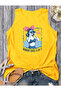 Retro Woman Printed Summer Sleeveless Crew Neck Women's Tshirt