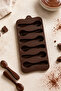 Silicone Spoon Chocolate Mold – Set of 6 Spoon Shaped Molds |   Flexible & Non-Stick |   Dessert, Ice Cream, and Candy Mold