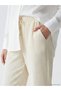 Trendlucky Women's Textured Trousers with Elastic Waist and Difference in Color - 3