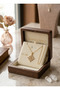 316L Steel Chain Gold Color Infinity Model Zircon Stone Necklace - 5