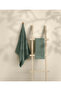 Likya 100% Cotton Jacquard Border Green 2-Piece Dowry Towel Set with Diagonal Stripes 1015A 90X150 - 2