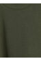 Green Crew Neck Boys' Thick Basic T-Shirt - 7