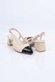 Laceless Neolite Sole Genuine Leather Open Back Thick Heeled Shoes 342-535 Women's Shoes - 7