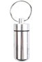 Set of2 Metal Pill Box Case Organizer with Keychain, Outdoor Small Medicine Storage Box Bottle Key - 3
