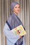 Women's Hijab Shawl Natural Fiber Jacquard Luxury Shawl - 2