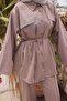 Mink Waist-Tied Tunic and Trousers Set - 3