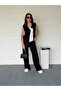 Asymmetric Vest Tensel Suit