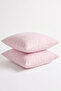 Pink Ranforce Pillowcase 50X70 - 100% Cotton Anti-Sweat Sleeping Pillowcase 2 Pieces - 4
