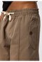 Lace-Up Baggy Gabardine Trousers - 5
