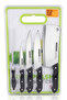 Premium 6-Piece Kitchen Cutlery Set with Compact Cutting Board Backing - 3