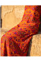 Bohemian Ethnic Patterned Strappy Embroidered Red Maxi Dress - 2