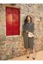 Black Polka Dot Cotton Shirt Midi Dress - 7