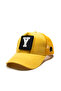 Yellow Mesh Hat with Letter Patch Detail |   Sports Hat Suitable for Daily Use